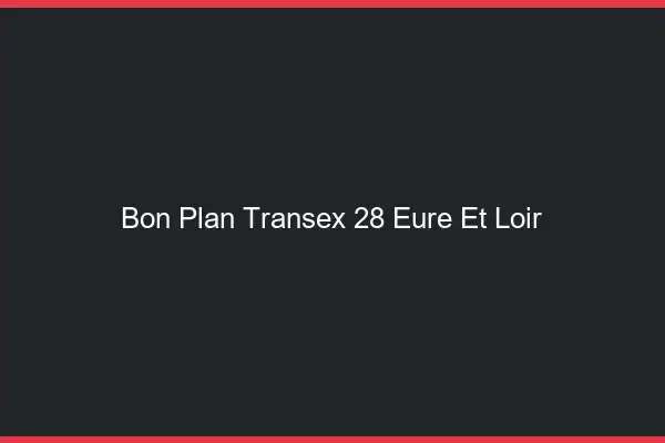 Bon Plan Transex 28 Eure Et Loir