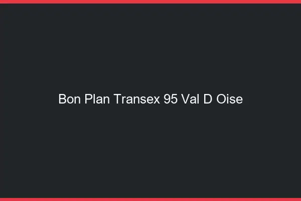 Bon Plan Transex 95 Val D Oise