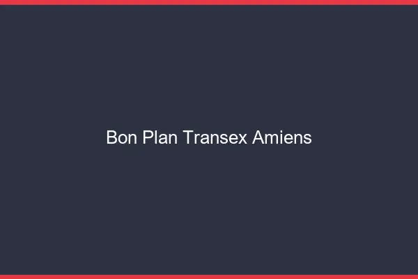 Bon Plan Transex Amiens