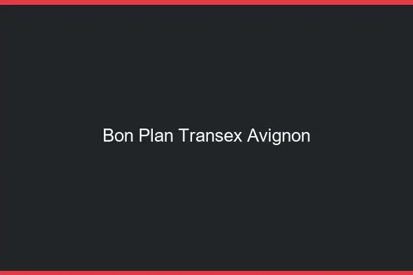 Bon Plan Transex Avignon