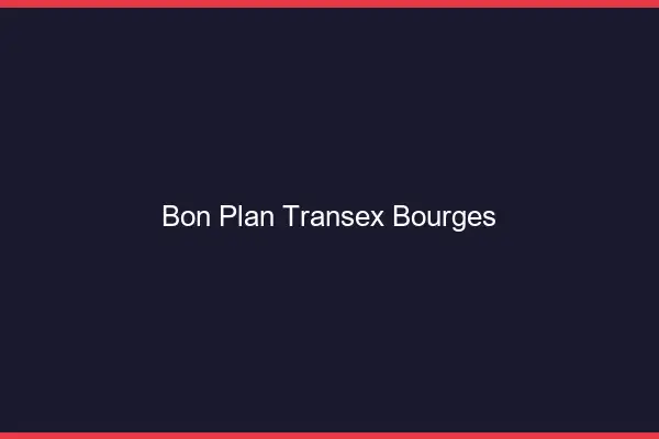Bon Plan Transex Bourges