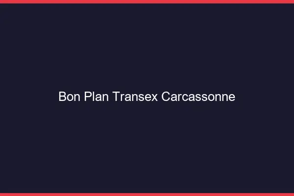 Bon Plan Transex Carcassonne