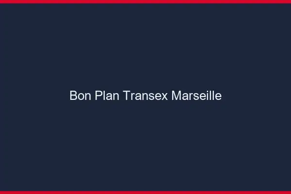 Bon Plan Transex Marseille
