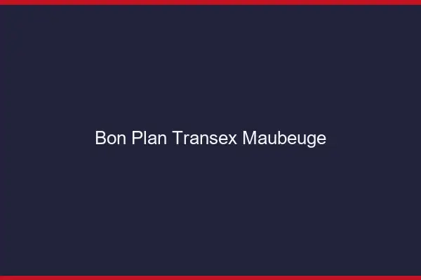 Bon Plan Transex Maubeuge