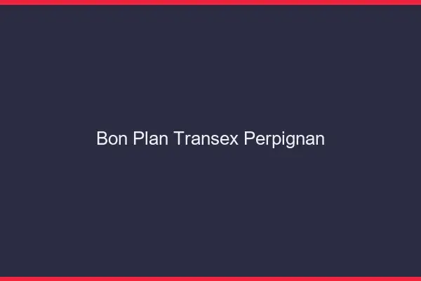 Bon Plan Transex Perpignan