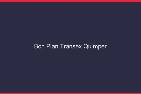 Bon Plan Transex Quimper