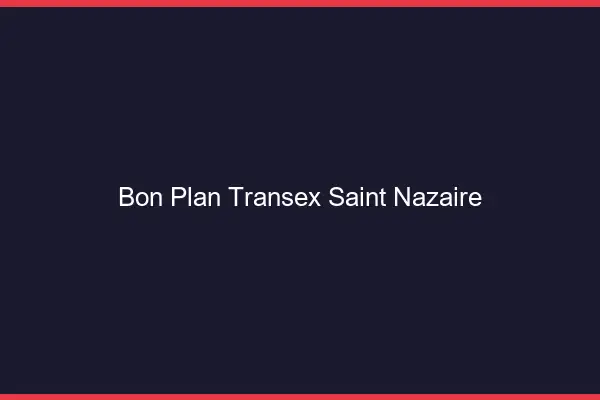 Bon Plan Transex Saint-Nazaire
