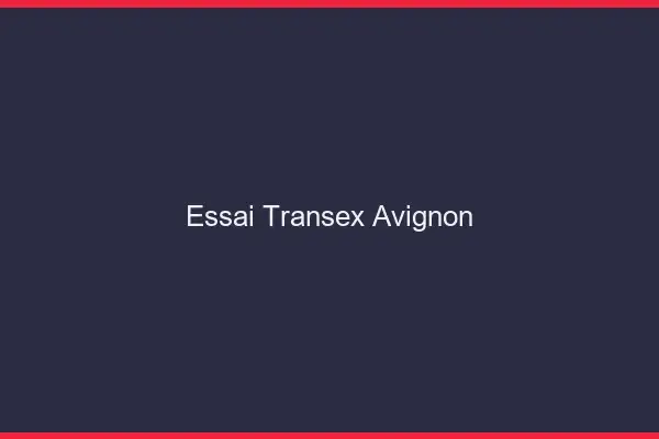 Essai Transex Avignon