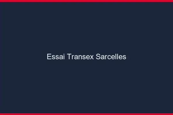 Essai Transex Sarcelles