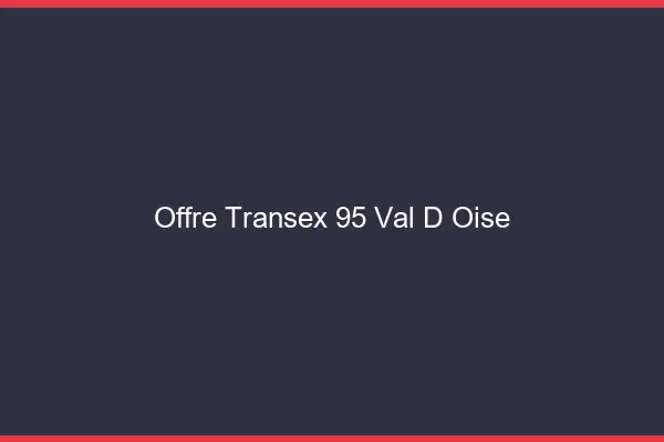 Offre Transex 95 Val D Oise