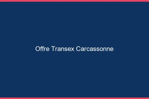 Offre Transex Carcassonne
