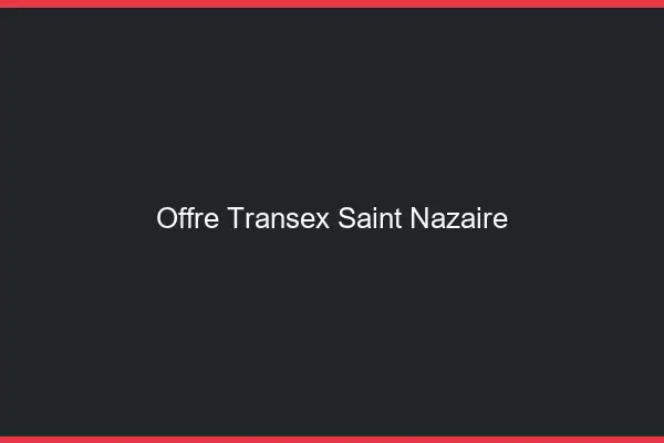 Offre Transex Saint-Nazaire