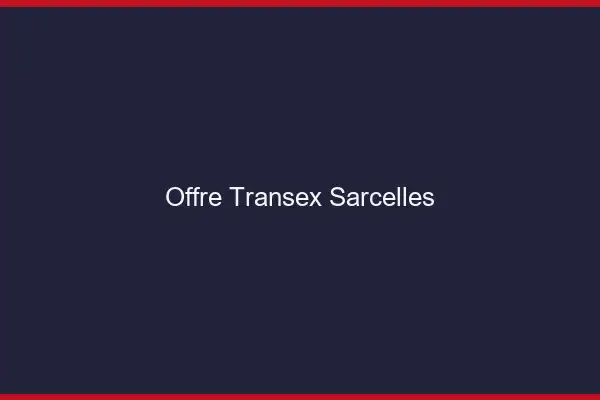 Offre Transex Sarcelles
