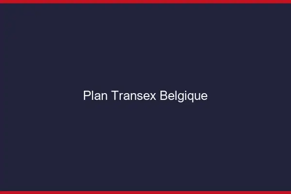 Plan transex Belgique