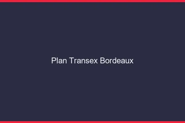Plan Transex Bordeaux