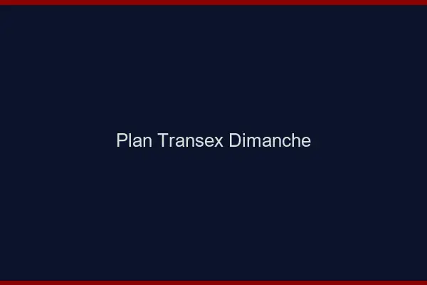 Plan transex dimanche