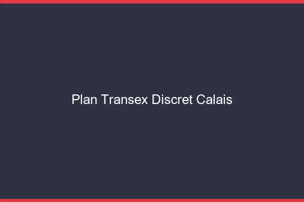Plan Transex Discret Calais