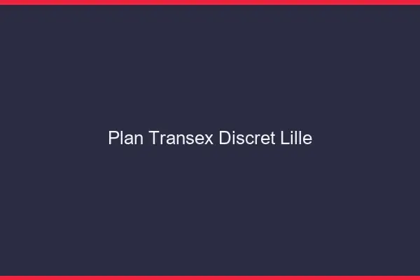 Plan Transex Discret Lille