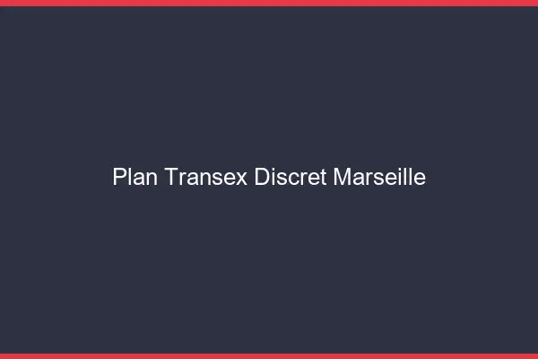 Plan Transex Discret Marseille