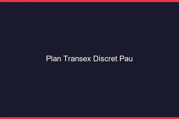Plan Transex Discret Pau