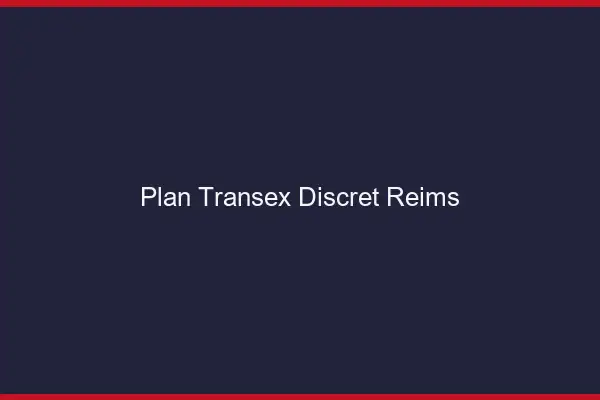 Plan Transex Discret Reims