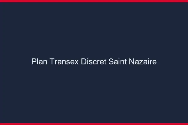 Plan Transex Discret Saint-Nazaire