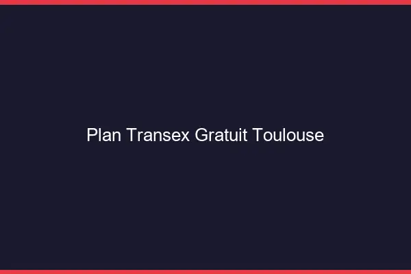Plan Transex Gratuit Toulouse