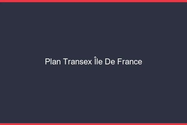 Plan transex Île-de-France
