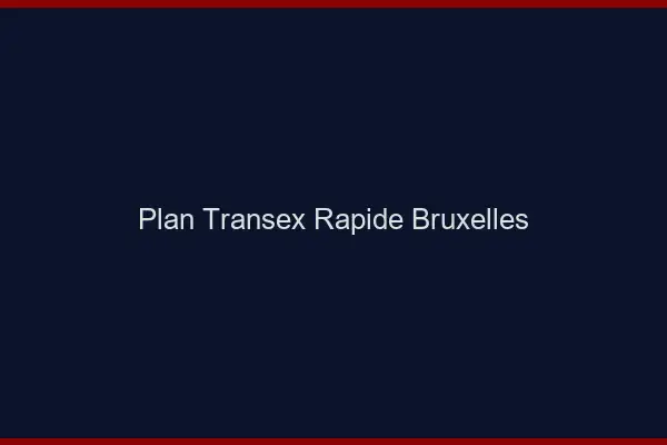 Plan Transex Rapide Bruxelles