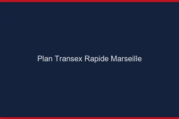 Plan Transex Rapide Marseille