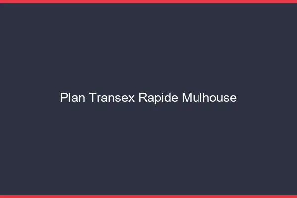 Plan Transex Rapide Mulhouse