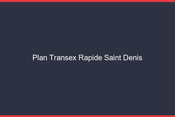 Plan Transex Rapide Saint-Denis