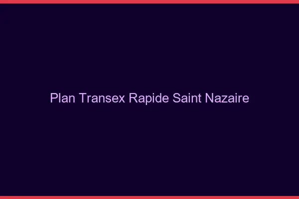 Plan Transex Rapide Saint-Nazaire