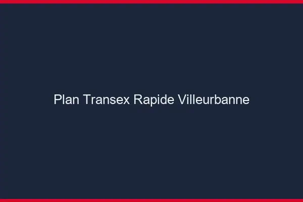 Plan Transex Rapide Villeurbanne