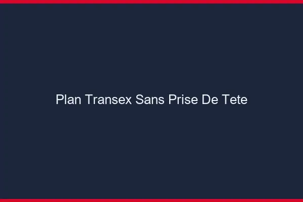 Plan transex sans prise de tête