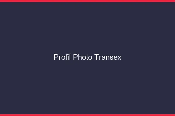 Profil photo transex