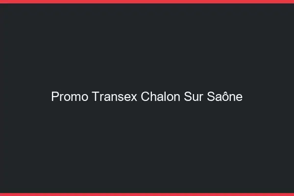 Promo Transex Chalon-sur-Saône