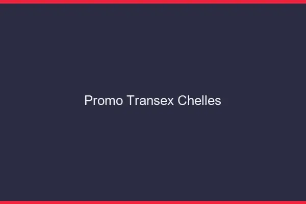 Promo Transex Chelles