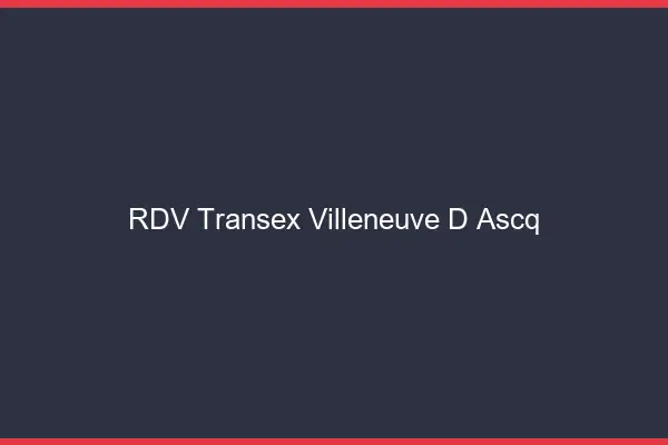 RDV Transex Villeneuve-d'Ascq