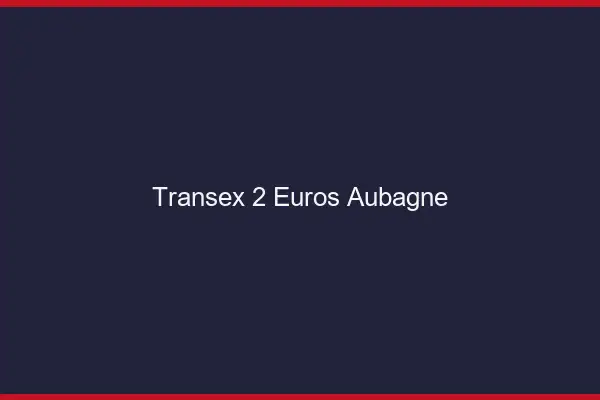 Transex 2 Euros Aubagne