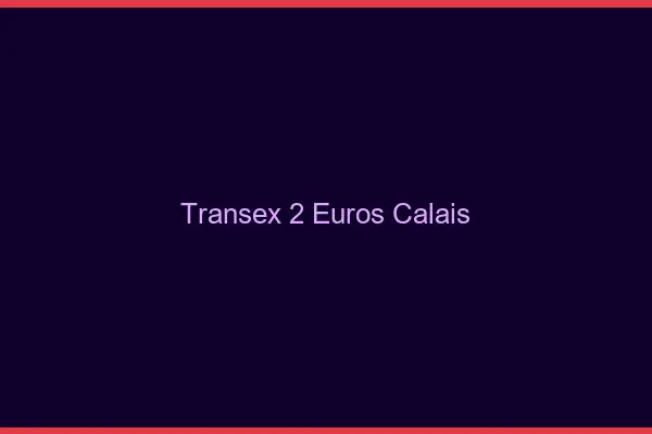 Transex 2 Euros Calais