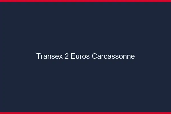 Transex 2 Euros Carcassonne