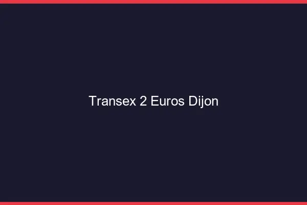 Transex 2 Euros Dijon