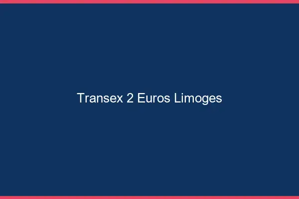 Transex 2 Euros Limoges