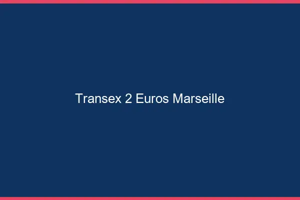 Transex 2 Euros Marseille