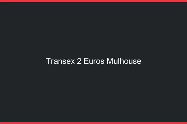 Transex 2 Euros Mulhouse