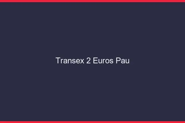 Transex 2 Euros Pau