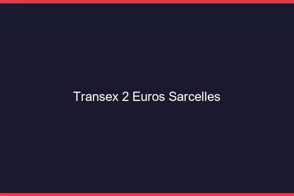 Transex 2 Euros Sarcelles