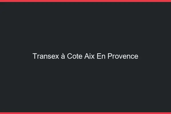 Transex à Côté Aix-en-Provence