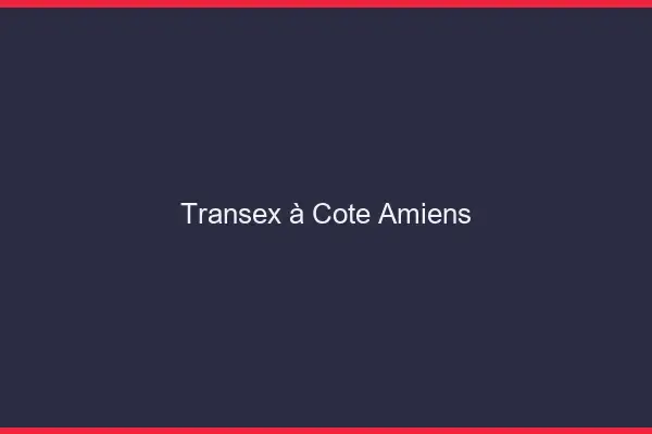 Transex à Côté Amiens